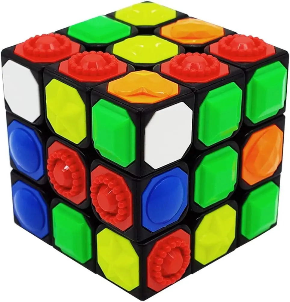 3X3x3 Magic Cube Tactile Cube for Blind 3D Embossed Braille Fingerprint Speed Cube