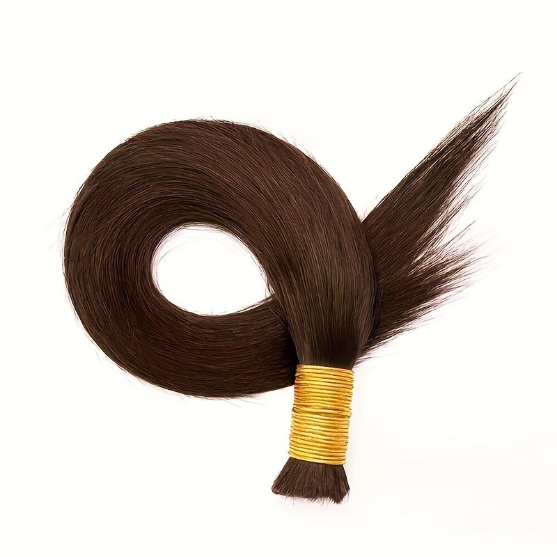 2025 Hot New Straight Braiding Hair Bulk - Virgin Human Hair Extensions, Unprocessed for Versatile Styling, Ideal for All Ethnicities, Textured Hairstyle |   Deep Glossy Shine |   No Weave Hai