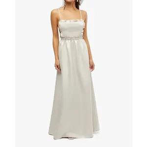 Ruffle Bib Maxi Dress