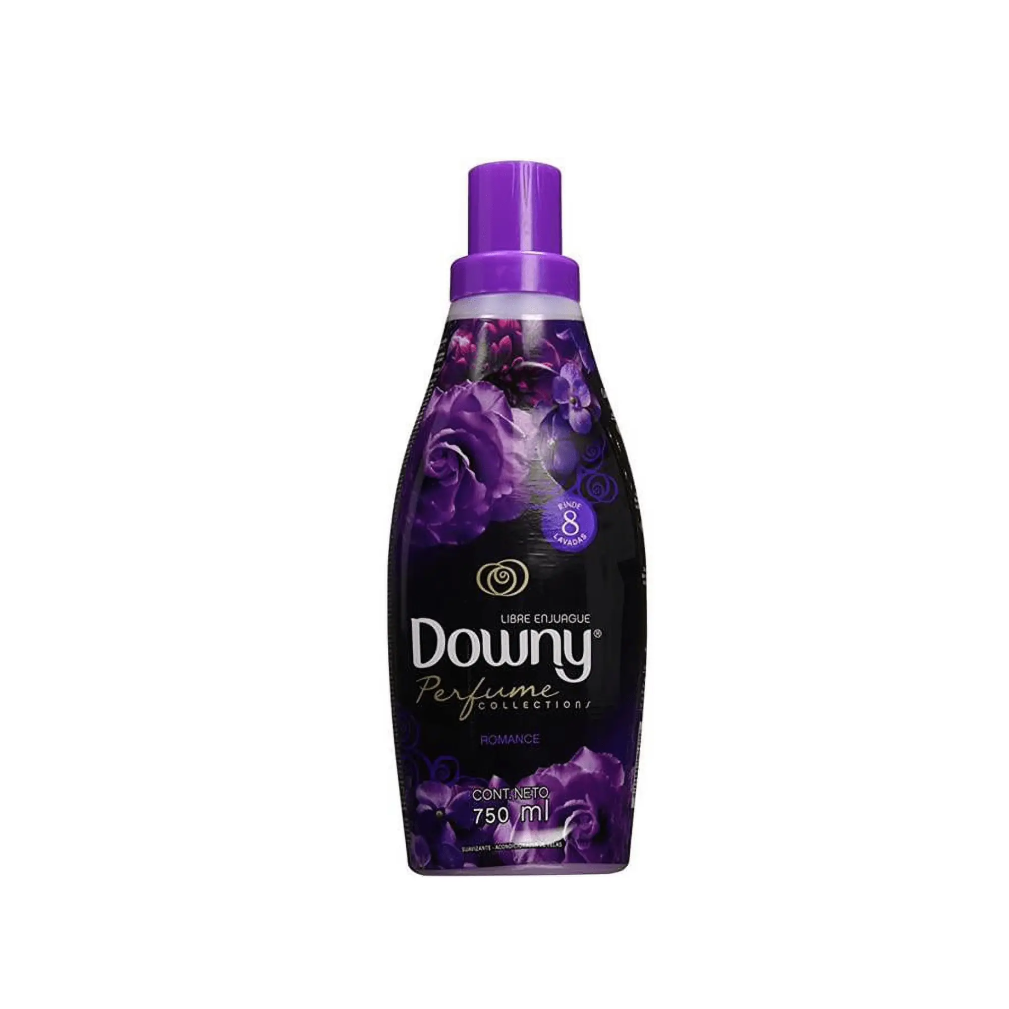 Downy Perfume Collections Romance Liquid Fabric Softener, 750 ml Bottle, Long-Lasting Floral Fragrance