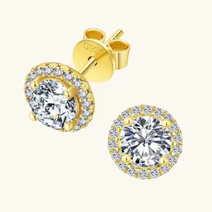 Flower Moissanite Studs