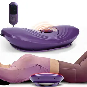 Multifunctional Electric Massage Machine for Back & Waist, Cordless Electric Back Massager with Controller, 4 Modes & 3 Levels, Back Massager with Heat for Home & Office