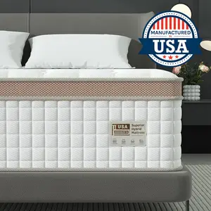 BedStory 14" Luxury Hybrid Mattress – Gel Memory Foam & Pocket Springs, Made in USA