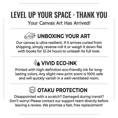 Canvas Poster Care Guide（Not for sale）