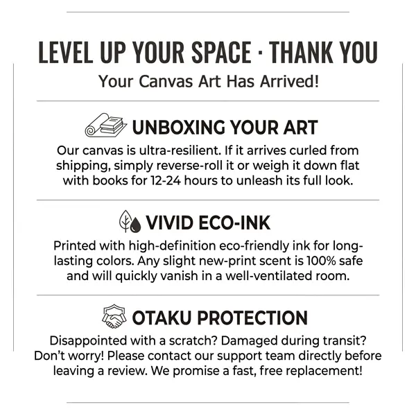 Canvas Poster Care Guide(Not for sale)