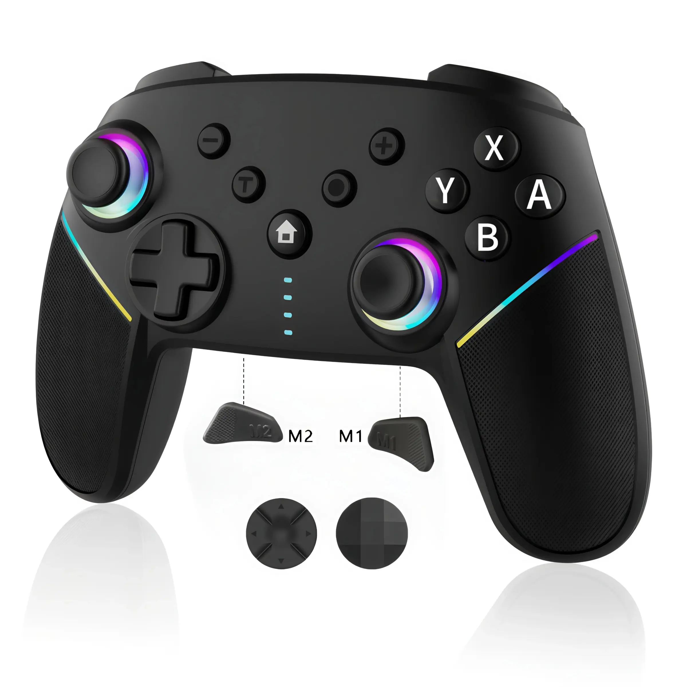 Remote Control For Games Wireless Bluetooth-compatible Game Controller, Four Vibration Modes ...