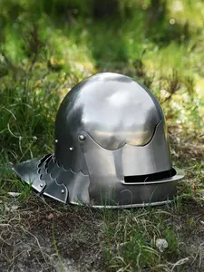 Medieval Knight Steel Sallet Helmet: Cosplay Armor Medieval Knight Steel Sallet Helmet: Cosplay Armor