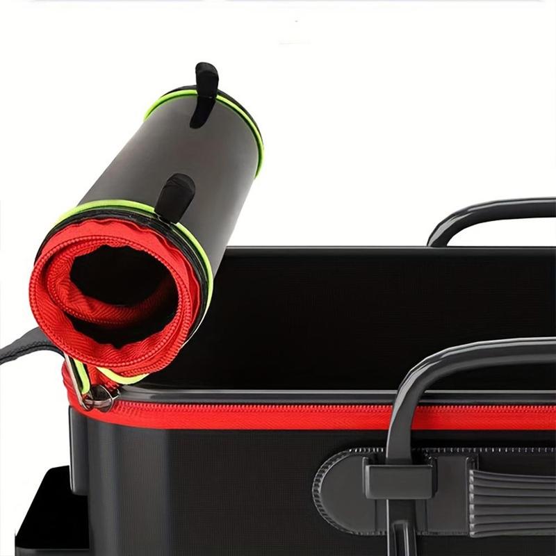 Foldable Fishing Bucket, 1 Count Thickened Fishing Box with Shoulder Strap, Portable Fishing Tool for Outdoor