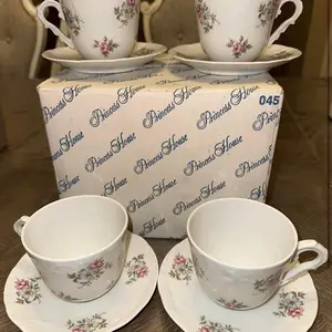 Retired Rose Garden Tea Cup Set