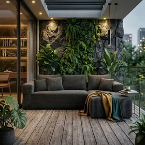 【2 Packages Shipping】Longevfot 106" Modular Cloud Couch Sectional Modern L-Shaped Set, Boneless Deep Seat Corduroy Sofa for Living Room, Suitable for balcony, outdoor, and summer parties