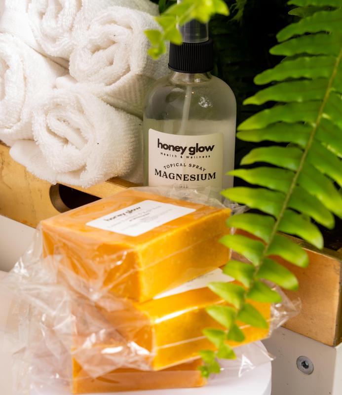 Honey Glow 3-Pack Lemon Turmeric & Kojic Acid Brighetning Soap, Dark Spot Remover, Kojic Acid Soap Body Care Body Wash Coconut Organic Natural Ingredients Skin Brightener