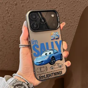 Cartoon Sports Car Sally Phone Case for iPhone 17 AIR 17 PRO 16 PRO 15  PRO MAX  14 PLUS 13 PRO 12 11 PRO XS MAX X XR Samsung Galaxy S25 Ultra S24 S23 S22 Plus  series(anti-drop hard shell) shockproof mobilephone protective cover