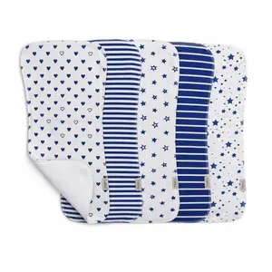 5 Pack Burp Cloths – Soft 4-Layer Gauze Bibs, Absorbent & Breathable, Newborn Feeding, Drool & Spit-Up Towels for Boys & Girls Super Unisex