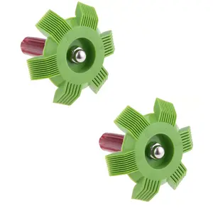 2Counts/Set High-efficiency comb for air conditioner evaporator, condenser, radiator coil, and fins; automotive and home air conditioning repair tools; corrosion-resistant straight-tooth comb/rake comb combination.