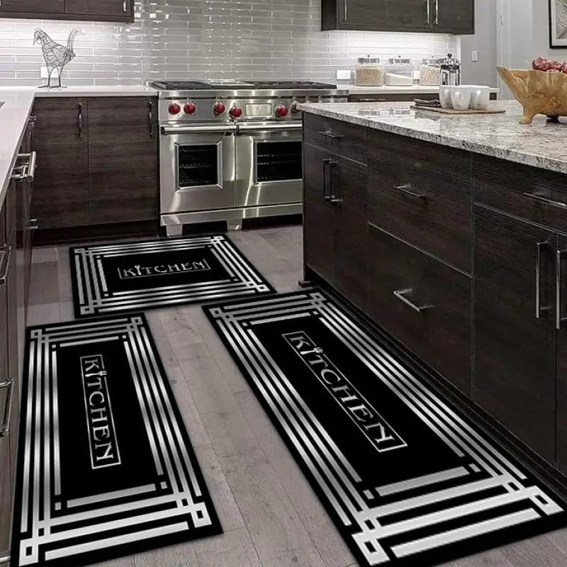 Kitchen Floor Mat, 2 Counts/3 Counts Non-slip Kitchen Rug, Rectangle Home Decor Floor Mat, Kitchen Decor, Home Decor