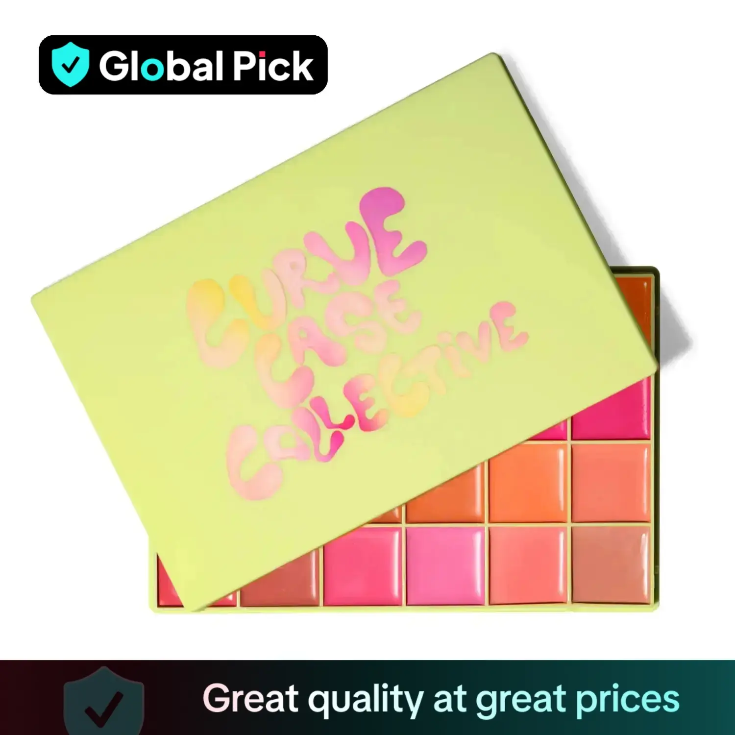 Curve Case Collective Cream Blusher Xl Palette, Made By Mitchell, Blushes, Multicolor Topical Cosmetic, Neon Oranges Holiday Makeup, Glow Beauty Cosme