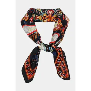 Bohemian Paisley Border Scarf