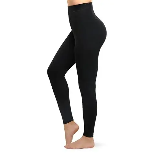 Solid Black Footless