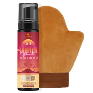 FIUMOT-Medium Tanning Mousse 6.76 oz - Non-sticky, Non-streaking, Lasts up to 7 days, No-tanning, Cruelty-free, Vegan, Suitable for all skin types