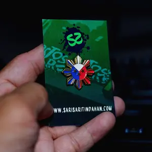 1" Stars and Sun Soft Enamel Pin Philippines Filipino Pinoy Pinay Pinas Pilipinas