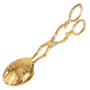 Vintage Style Cake Clip, 1 Count Alloy Cake Salad Pastry Clamp, Buffet Food Tong for Home Kitchen Picnic Barbecue