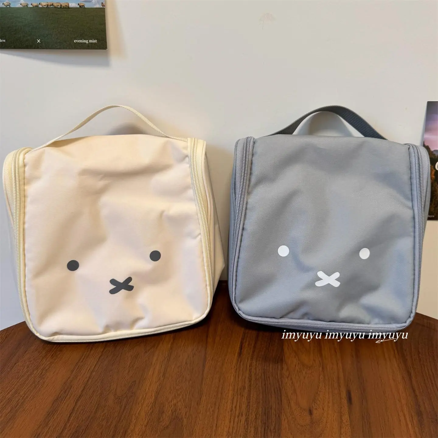Miffy Kawaii Versatile Handbag Girls' Makeup Bag Multifunctional and Portable Toiletry Storage Bag Girls Gift Toy