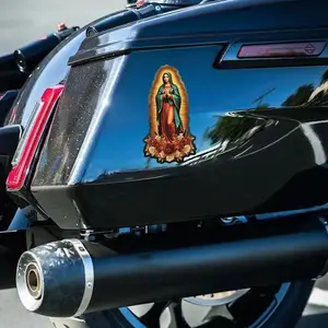 Virgin Mary Pattern Car Sticker, Car Exterior Decoration Sticker, Car Fuel Tank Decal, Car Front Fairing Decal, Universal Car Decoration Accessories, Car Decals