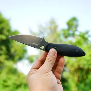 Fixed Blade Knife,Full Tang Design knife.3.27inch DC53 Steel Blade and G10 Handle,with Kydex Sheath