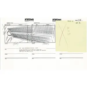 Jim Lee Wildc.a.t.s. Wildcats Production Animation Storyboard Nelvana 1994-5 D1-091