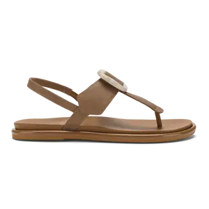 OluKai Women's La'i T-Bar Sandals in Tan