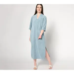 Barefoot Dreams Cozy Terry Placket Caftan Barefoot Dreams Cozy Terry Placket Caftan