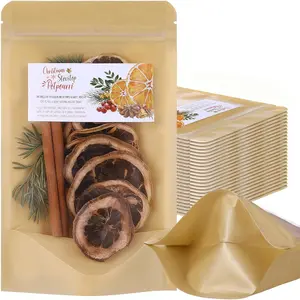 24 Pcs Christmas Potpourri Bags with Label for Package of Stove Top Simmer Christmas Home Scent Use with Glass Saucepan Stove-top Steamer Pot for Home Xmas Party Gift Decor