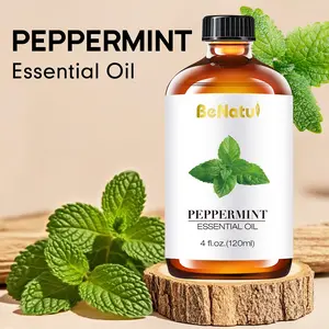 BeNatu Peppermint Essential Oil Natural Aromatherapy Aromatic body oil Refreshing and invigorating for Diffusion Skin & Hair Care