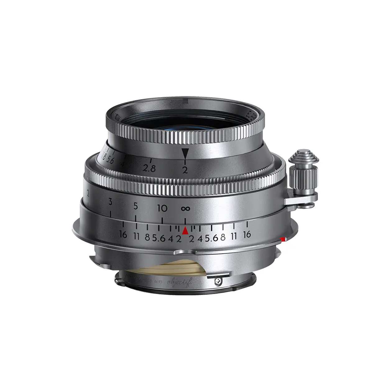 THYPOCH Vintage Compact Portable Round Brass Body Camera Lens, 50mm f/2 Aperture Manual Focus Lens for Leica M Mount Cameras