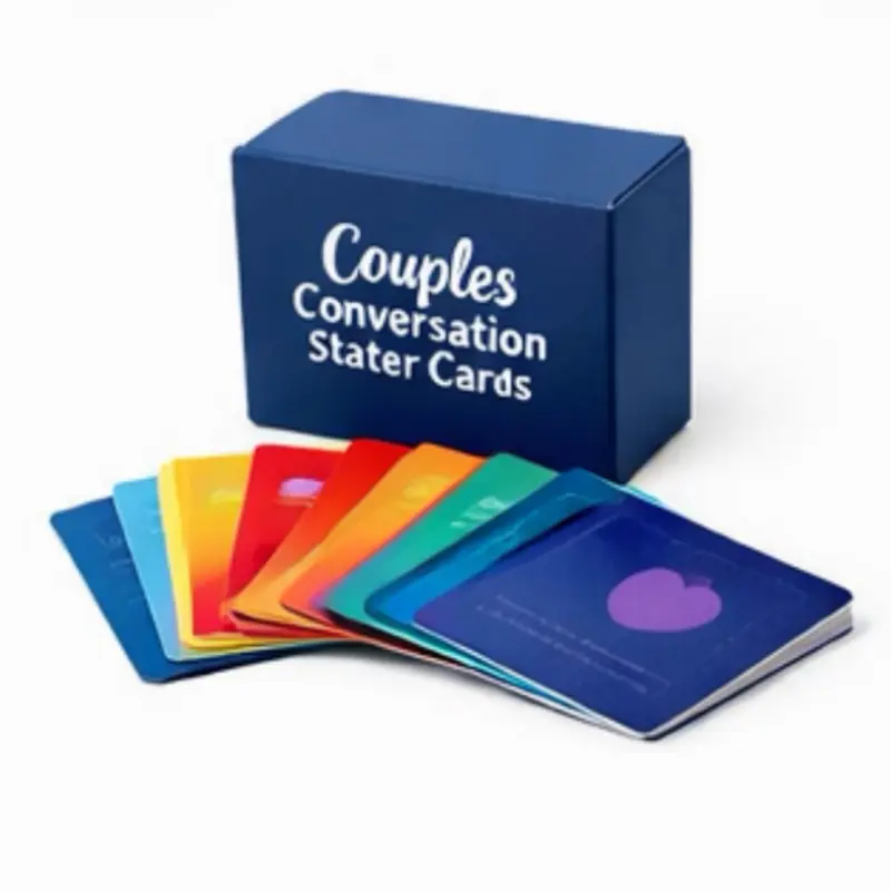 Couples Conversation Starter Card Deck for Meaningful Date Night Prompts Compact Giftable Design Easy Use for All Relationship Stages