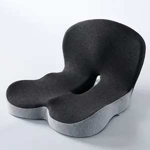 Ergonomic seat cushion with non-slip bottom, hand-washable design and zipper, suitable for  lumbar support - comfortable all year round, suitable for back sleepers, office, car, and home use. Modern, beautiful, durable, and soft fabric.