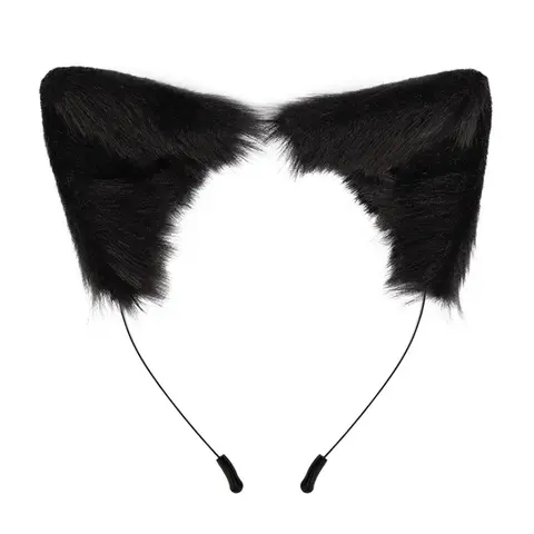 Handmade Fox Cat Ears Headband, Cute Ears, Plush Animal Ear Hair Band, Hairbands, Cosplay Costume Accessory, Costume Headpiece, Kc Headwear Decoration, DIY Craft Supplies