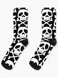 Old School Punk Rock Skull Socks