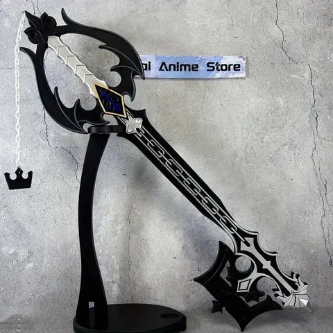 88cm/34inch PU Black Finish Samurai Themed Collectible Figure - TV/Movie Replica Sword, Large Plastic Cosplay Prop, Display Item, Halloween Gift, Themed Figure