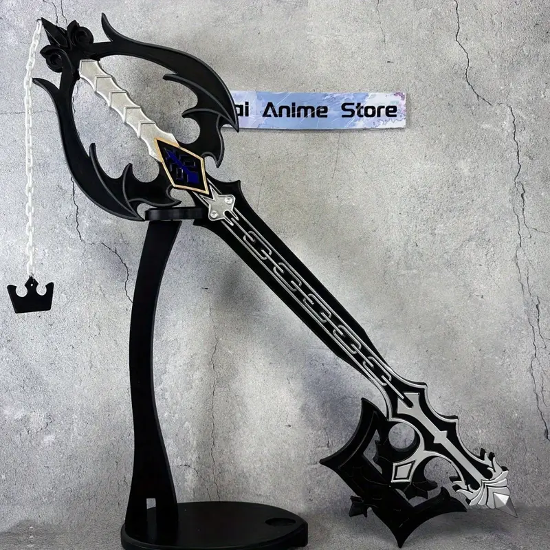 88cm/34inch PU Black Finish Samurai Themed Collectible Figure - TV/Movie Replica Sword, Large Plastic Cosplay Prop, Display Item, Halloween Gift, Themed Figure