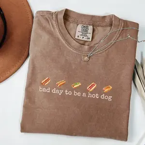 Comfort Colors Funny Bad Day to Be a Hot Dog T-Shirt, Retro Comfort Colors Tee, 4th of July Patriotic Shirt, Unisex Gift, Memorial Day Shirt, Labor Day Shirt For Men For Women - CY