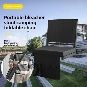 Cross-border spectator chair for 2026 World Cup football matches, foldable chair with backrest, manufacturer of outdoor foldable portable beach chairs