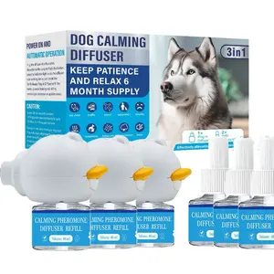 Dog Calming Diffuser Combination Set (3 box-6packs)60 days -Dog Pheromore Refill For stress,Pee Spraying,Fighting,Aggression,Chewing-60days Refill Included