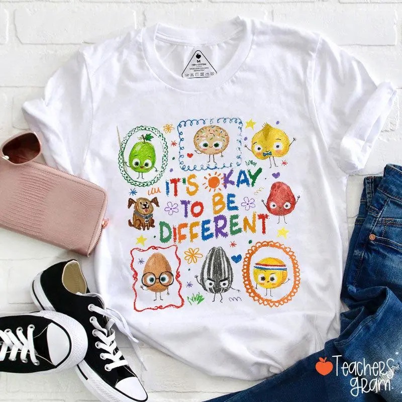 It's Ok To Be Different Teacher T-Shirt