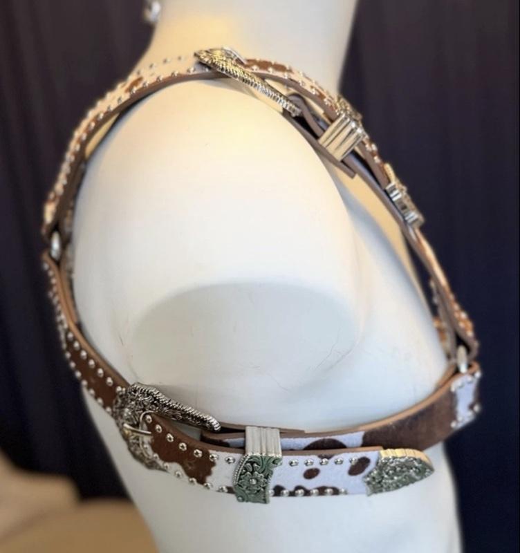 Bulldog Style Mens Chest Harness Vintage, Bohemian Cowboy  Size S-M