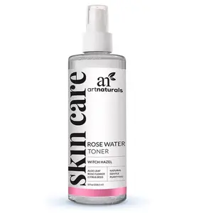 artnaturals Rosewater Witch Hazel Toner - Pore Minimizer for Facial Acne - Aloe Vera, Rose Water Petal Alcohol Free - Natural Face Cleanser Spray - All Skin Types