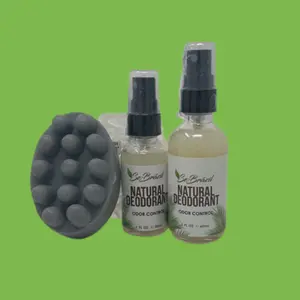 Se-Brazil Natural Deodorant Spray Bundle: (1) 1oz Spray + (1) 2oz Spray + (1) Underarm Cleansing Bar BIG