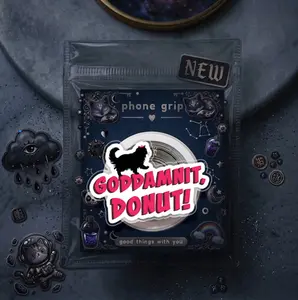Dungeon Crawler Carl Phone Grip, Princess Donut LitRPG MagSafe Holder, Funny Fantasy Survival Griptok, Unique Gift for Hardcore Readers, Carl and Donut Collection