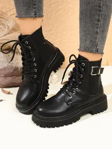 Women's New Style Short Boots Thick Sole British Style Versatile Outdoor Hiking Wild Nature Exploration Shoes Trekking Camping Shoes