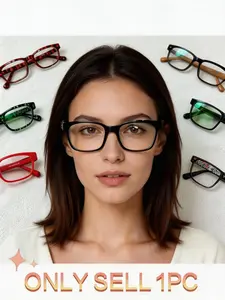 Single-Piece Eyewear Frame, Multiple Colors Available, High-End Round Design, Anti-Slip Comfortable Wear, Essential Office Commute Accessory